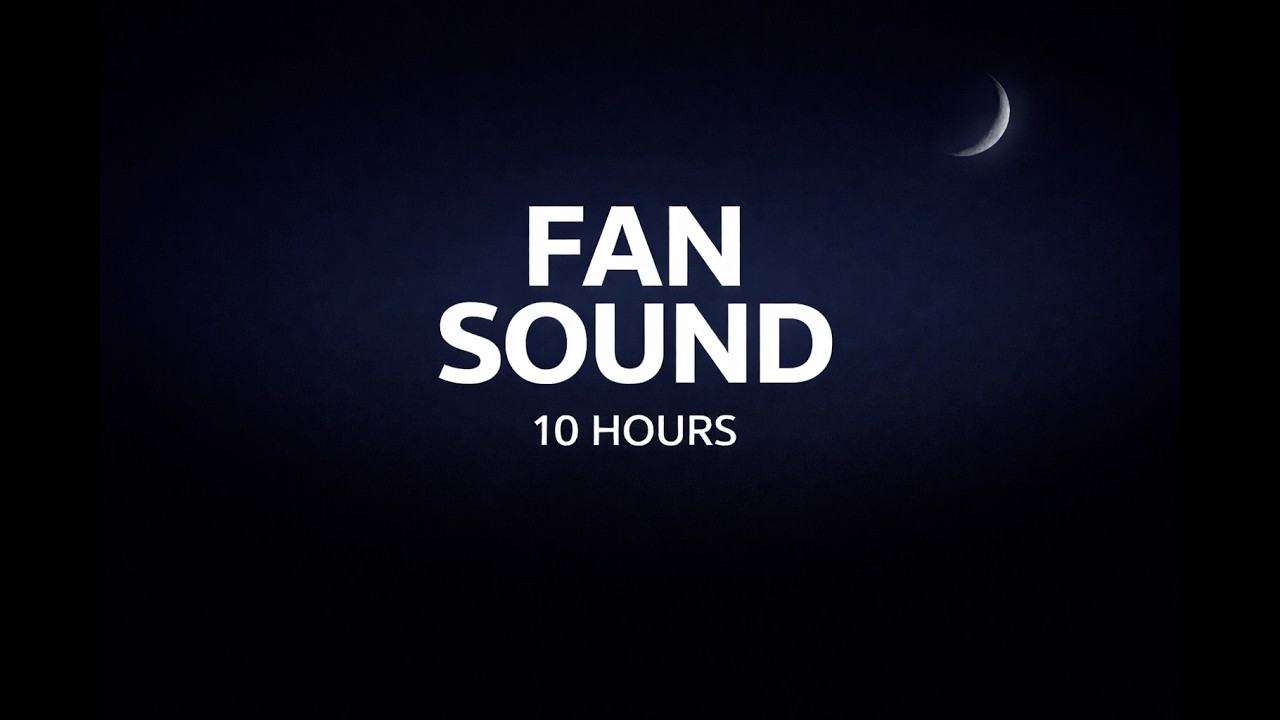 Fan Sound for Sleeping | 10 Hours Black Screen | No Loop