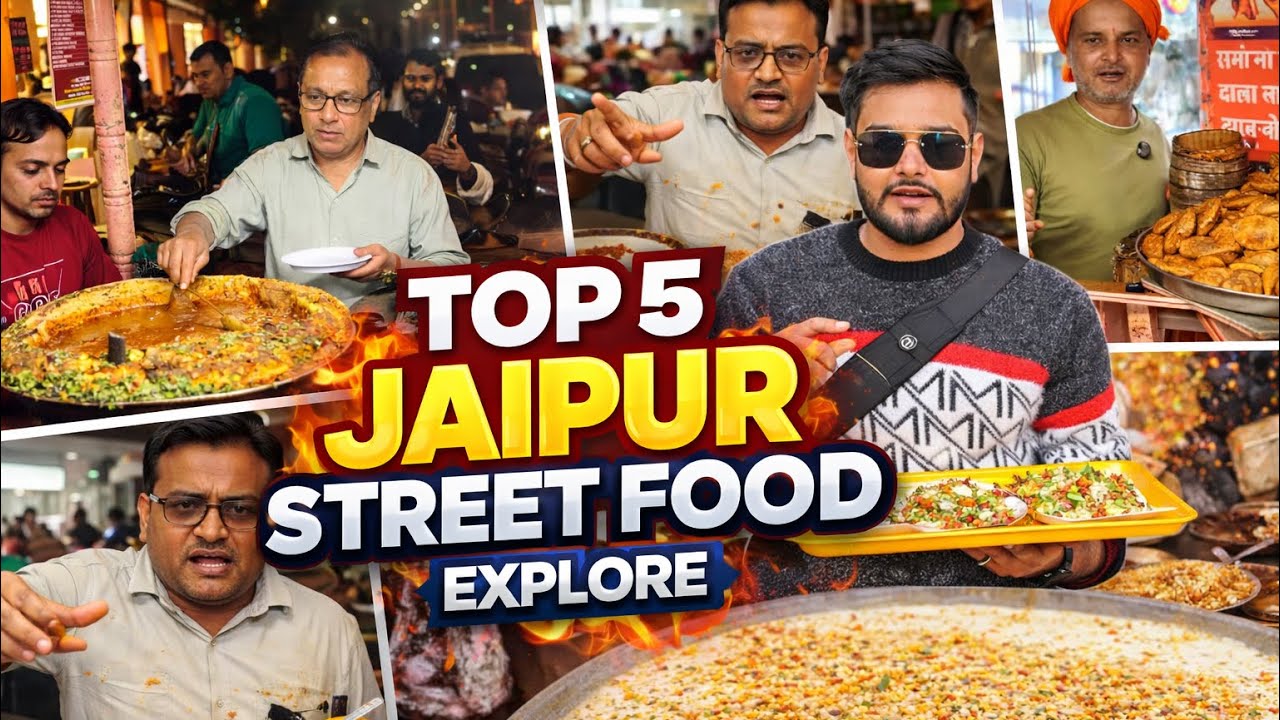 5 Best Street Food In Jaipur Rajasthan Street Food | Famous Jaipur Street food Explore | BigTimeFood