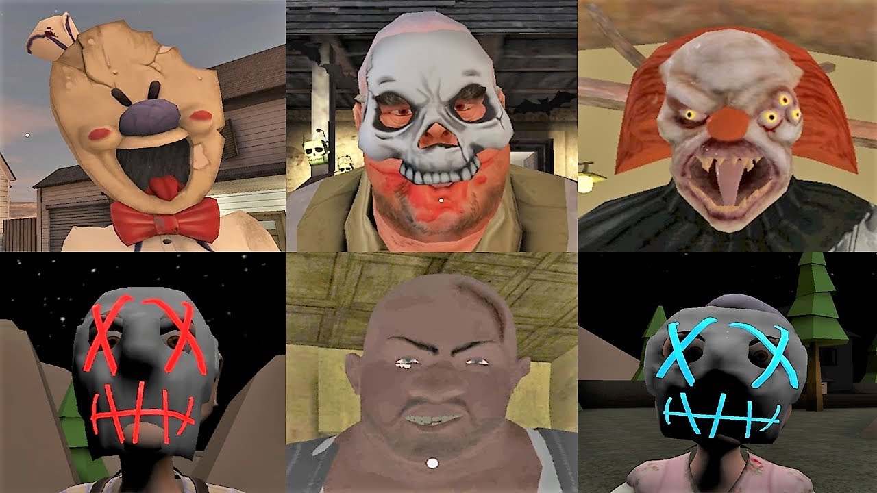 Escape Endings | Mr Meat Ice Scream Death Park Grandpa And Granny Scary Mr. Meat