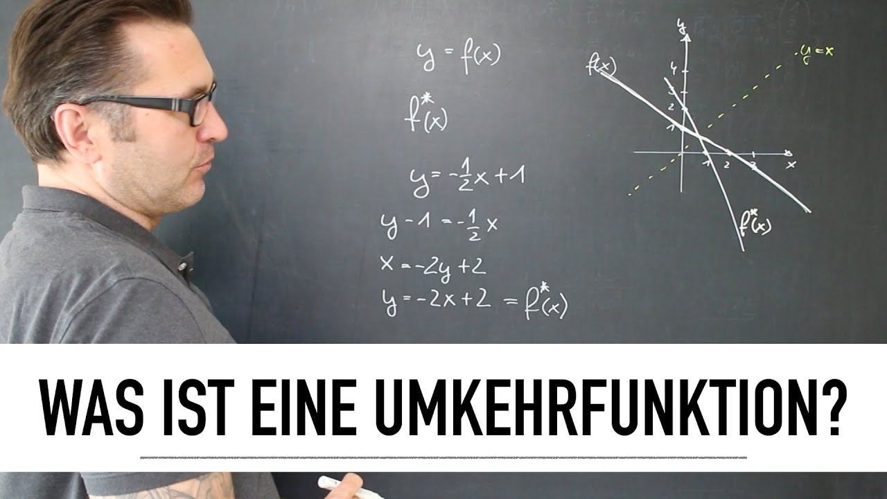 Was ist eine Umkehrfunktion? | Die umkehrbare - invertierbare Funktion | Geradengleichung