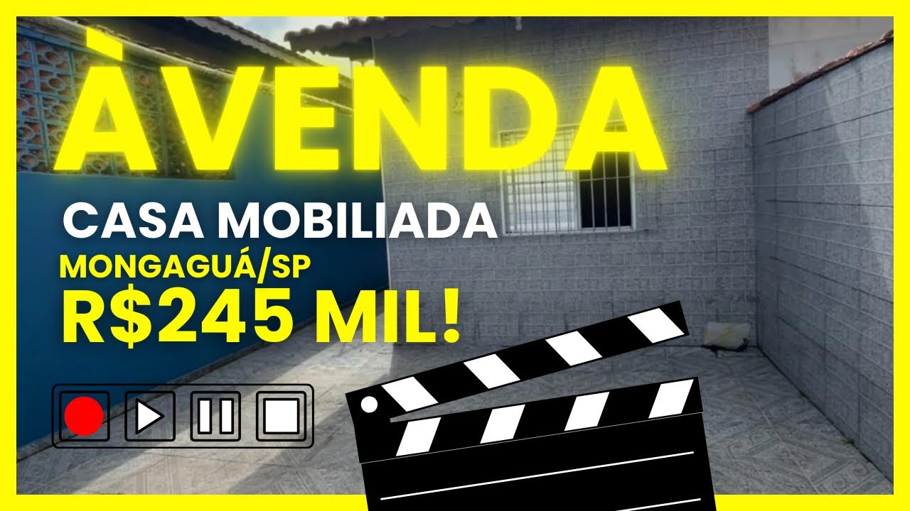 (Vendido) Casa à venda mobiliada na praia de Mongaguá!