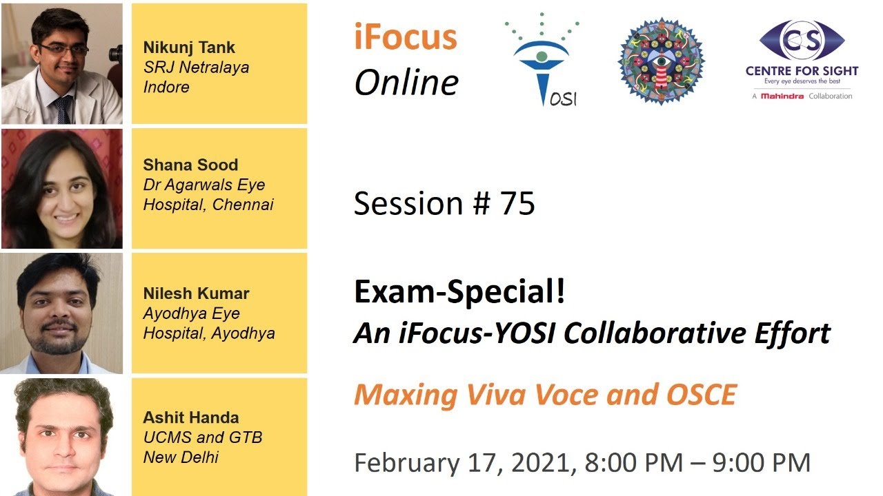 iFocus Online Session  75,  EXAM-SPECIAL in collaboration with YOSI