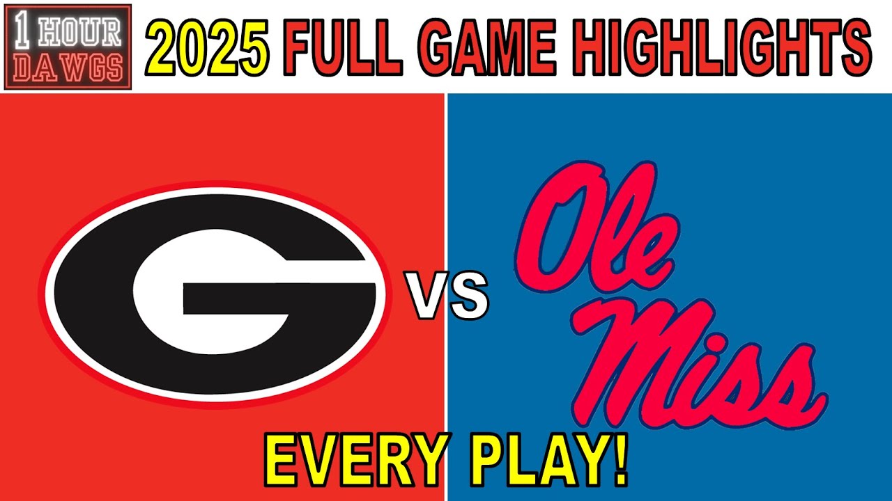 Georgia vs Ole Miss 2025 | EVERY PLAY Full Game Highlights | College Football Week 8 | 1 Hour Dawgs