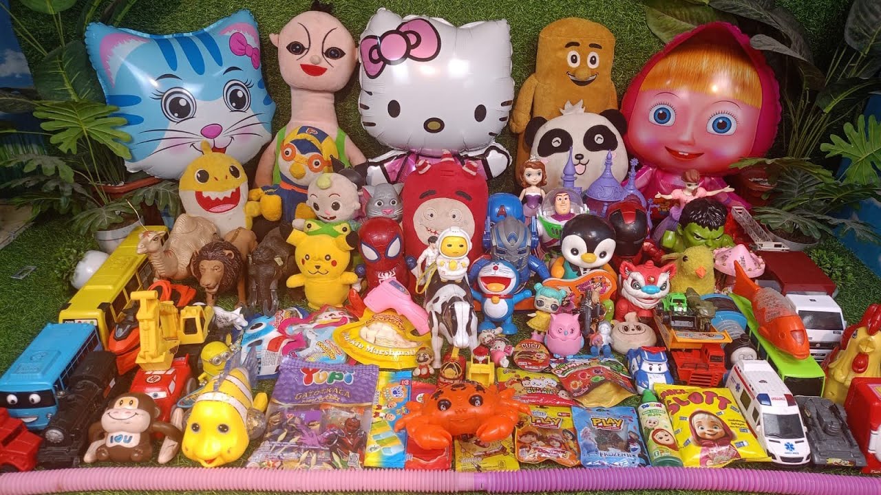 Hunting Eskrim Masak Masakan Dokteran Permen Yupi Baby Shark Marsha and TheBear Bebek Ikan koi124