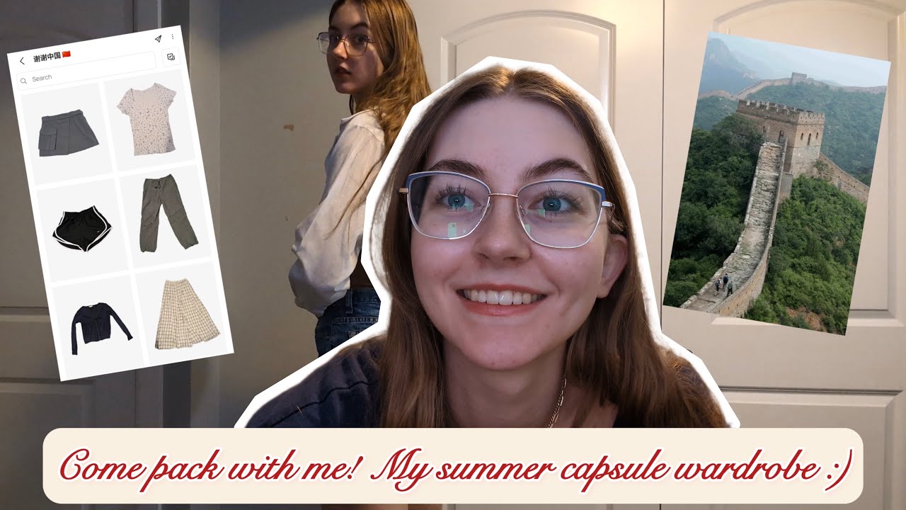 Come pack with me! My summer capsule wardrobe :)