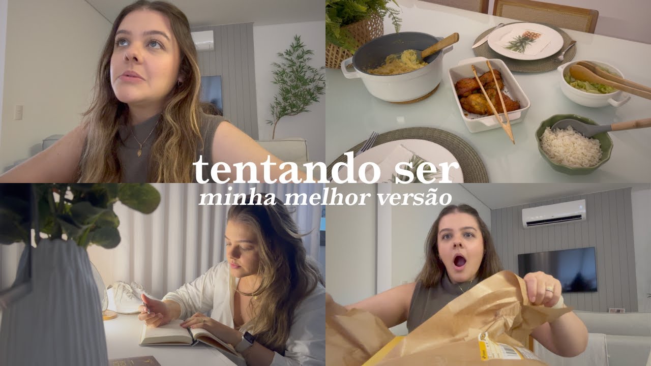 Dificuldade com emagrecimento, rotina da manhã, almoço delicioso, recebidos especiais e limpando.
