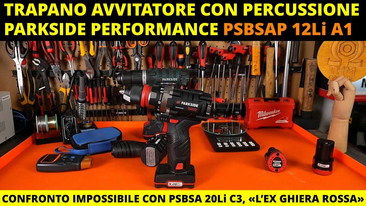 Parkside Performance PSBSAP 12Li A1, trapano avvitatore 12v brushless. Confronto con ex Ghiera Rossa