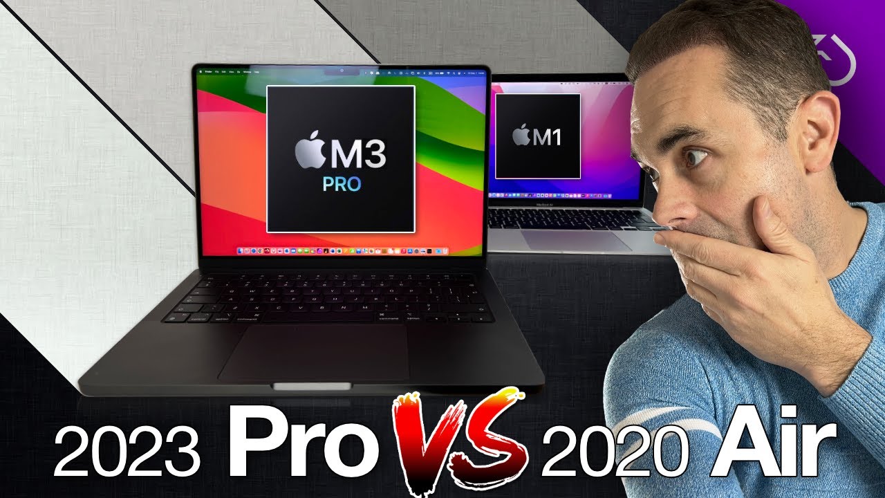 Apple MacBook Pro M3 Pro vs M1 MacBook Air - review, feature comparison, video editing & export