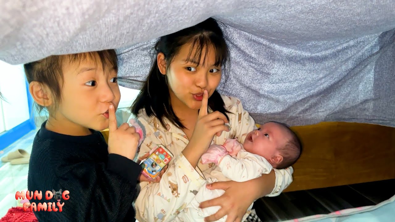 Don't let Mom find out! Diem and Quynh are hiding baby Banh Bao