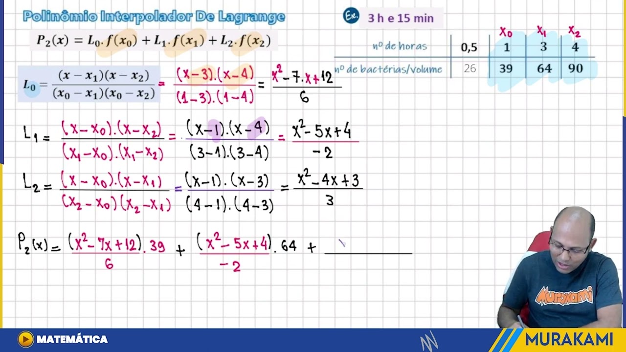 INTERPOLAÇÃO POLINOMIAL - MÉTODO DE LAGRANGE | 07