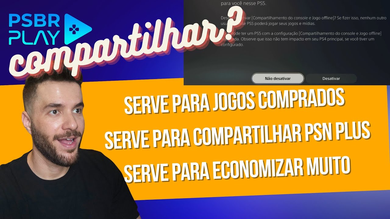 ECONOMIZANDO MUITO!!!SAIBA COMO COMPARTILHAR JOGOS NO PS5 COM UM AMIGO.