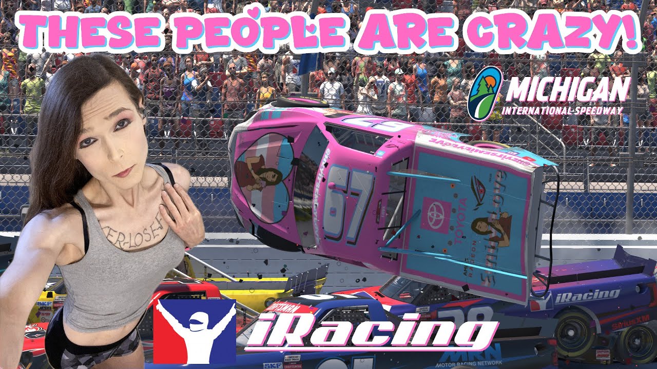DON'T BLINK! 👀 CRASH & BURN in the Pink Tundra! Michigan NASCAR Trucks Battle LIVE 🔥