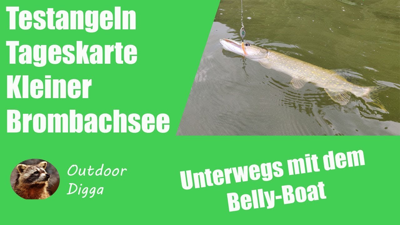 Raubfischangeln am kleinen Brombachsee vom Belly-Boot