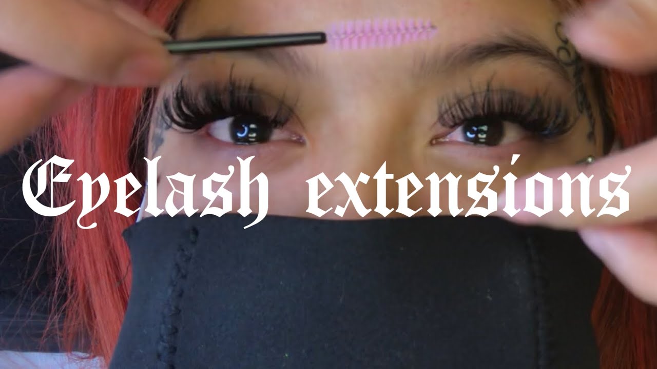 FIRST TIME GETTING EYELASH EXTENSIONS 😻 20mm -17mm