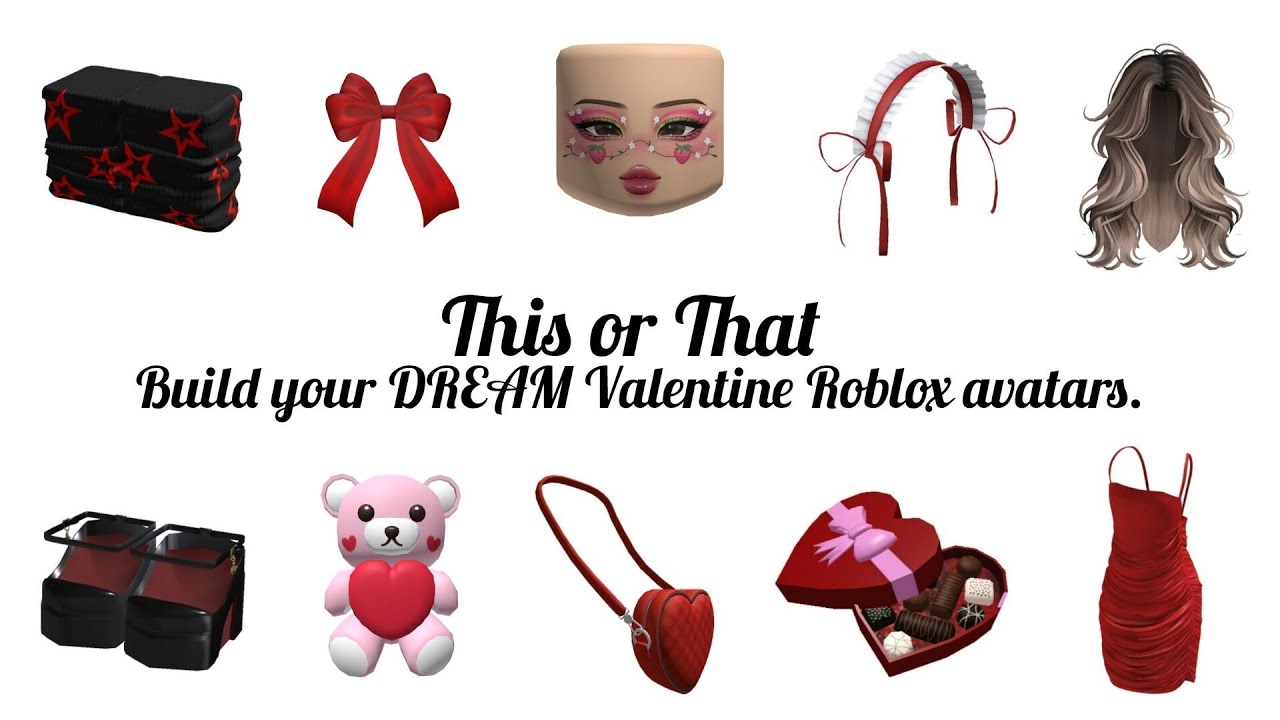 Создайте свои идеальные аватары для Дня святого Валентина в Roblox 💌❤️🍫 | Это или то ✨⭐