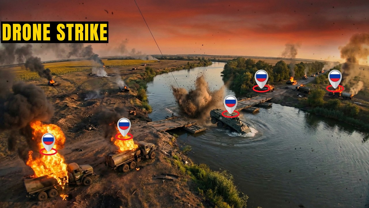Ukraine's Fiber-Optic Drones Destroyed Russian Pontoon Crossing &mdash; EW Was Useless