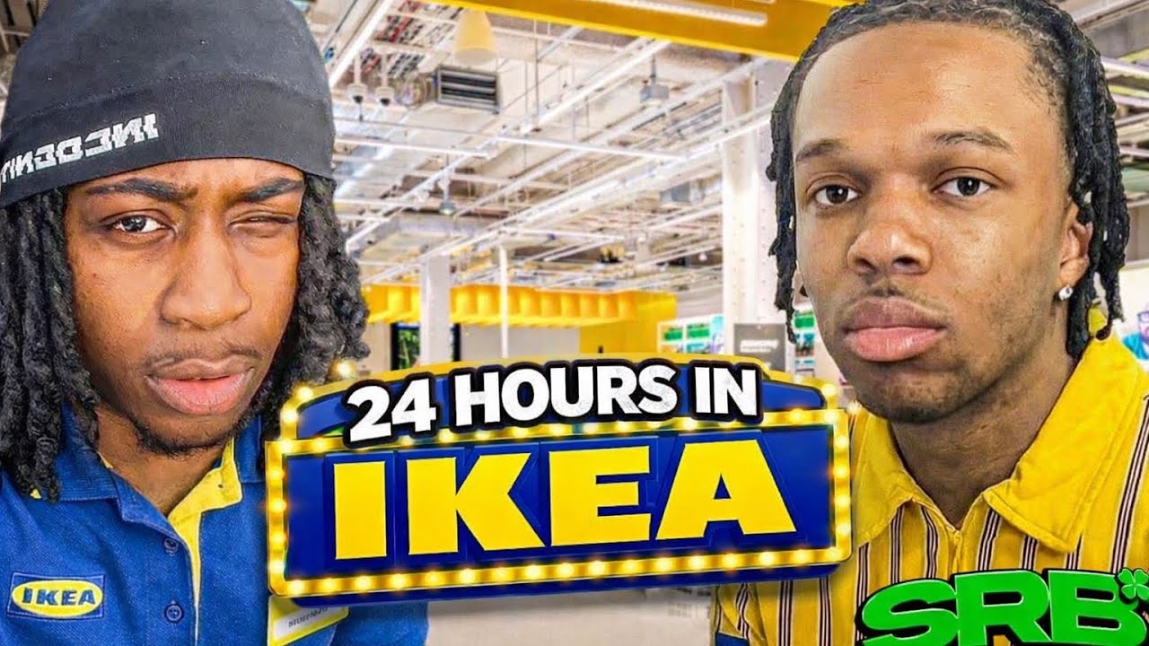 24 Hours Inside the BIGGEST IKEA in Ireland 🇮🇪 (WE GOT ARRESTED) 