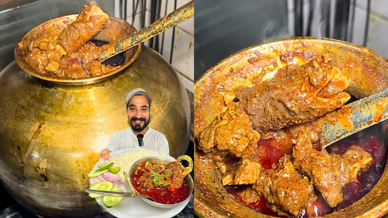 हिमाचली पहाड़ी बकरे का मटन ROGAN JOSH | पीतल की चीरोटी मैं बना Mutton | Himachal Food Tour