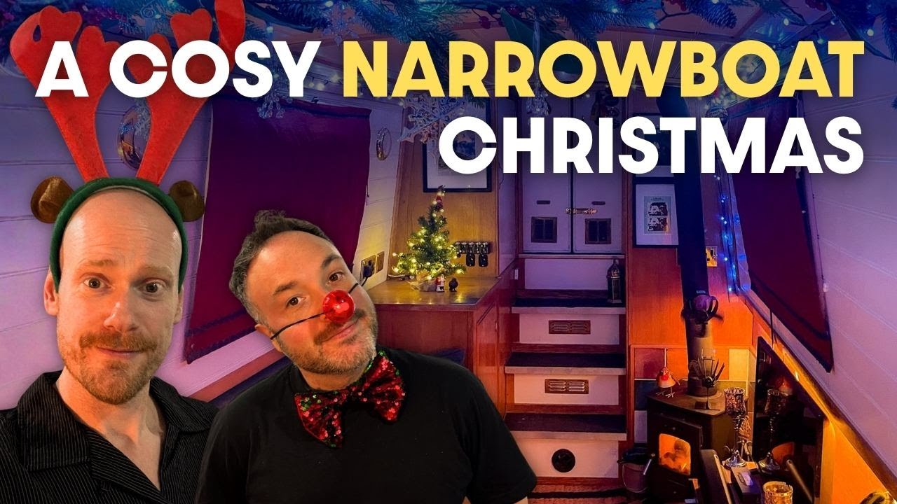 Narrowboat Christmas 2025: Decorating Our Tiny UK Canal Boat & Festive Food