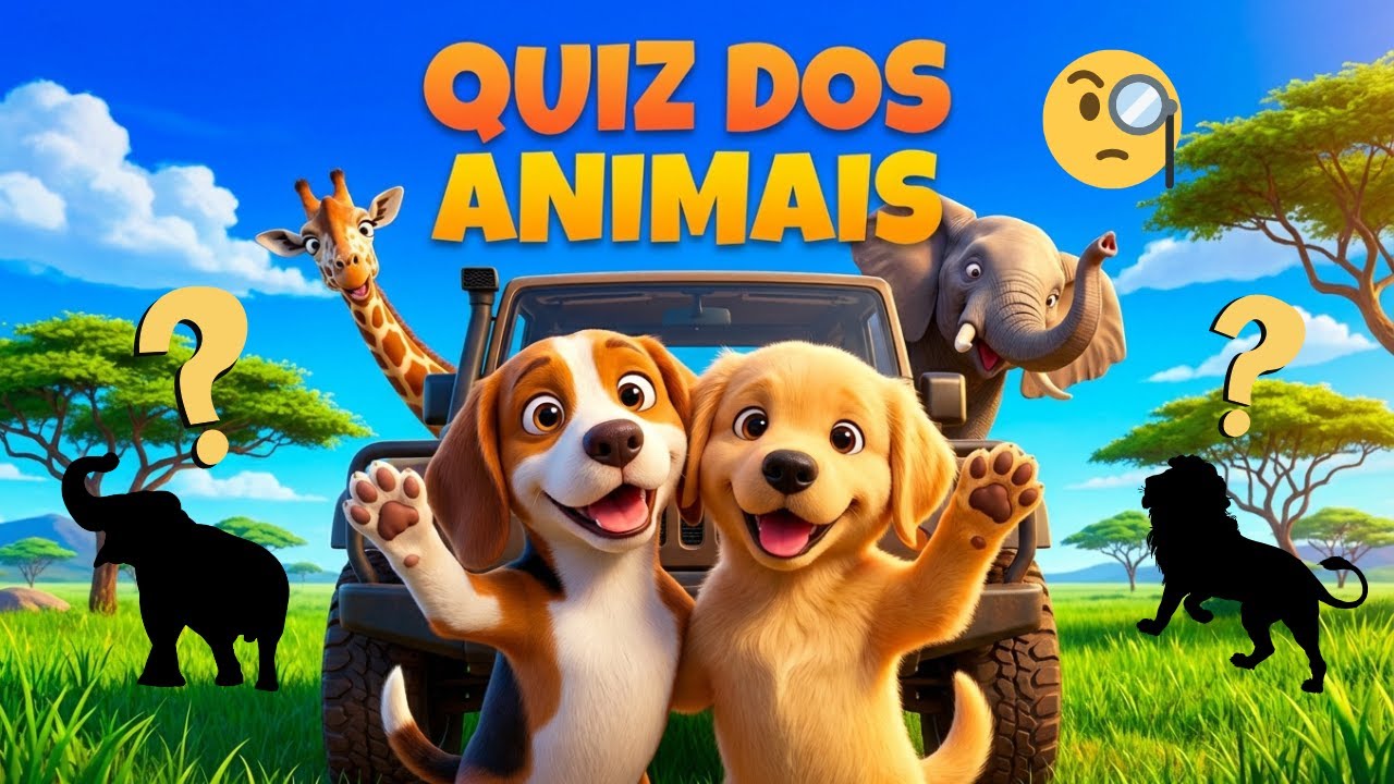 QUIZ DOS ANIMAIS DA SAVANA! Você Consegue Adivinhar? com Max e Dudu
