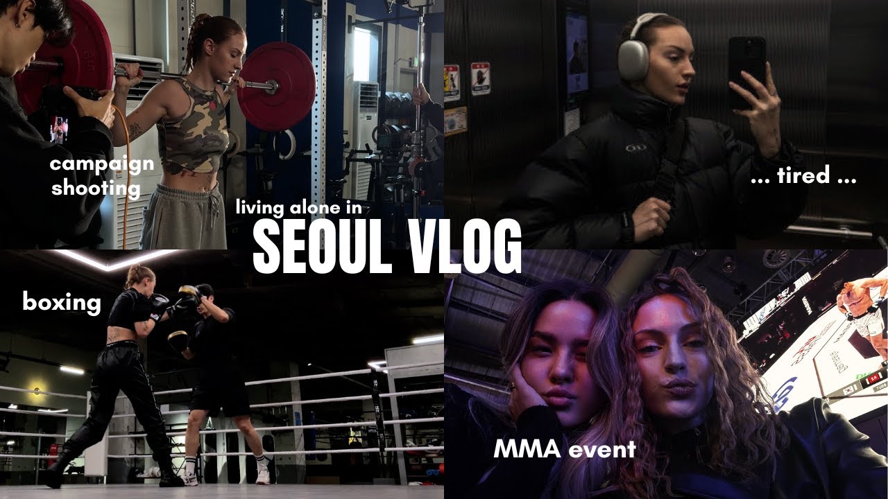 seoul vlog 💭 work and working out, ZFN2 MMA event and me being nonstop tired