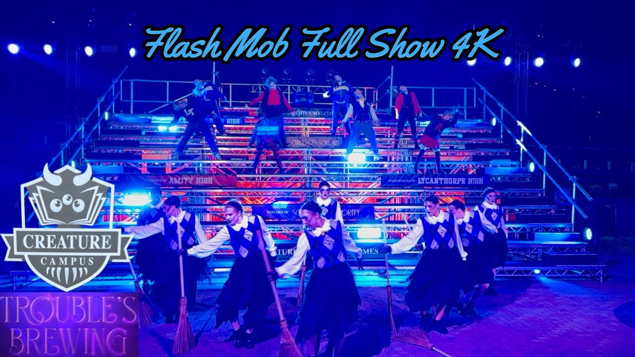 Thorpe Park Fright Nights 2023 Creature Campus Flash Mob Full Show 4K