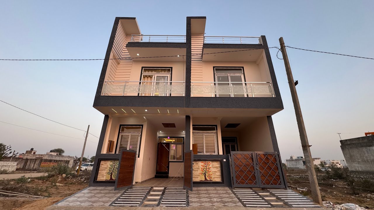 Unique house in 15x50 in 83 Gaj full duplex 80% loan able property with 3BHK 60ft road west facing 