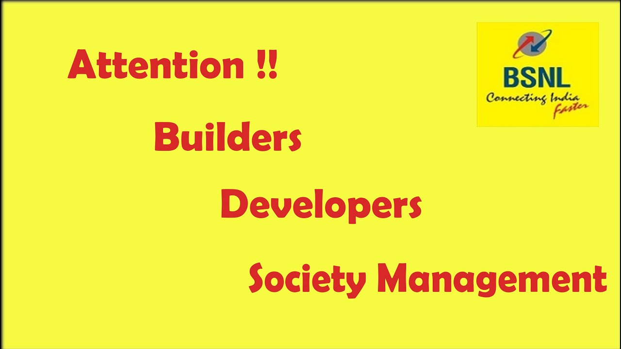 BSNL Promotional Plans for Members of Society/Building/Complex - LL 99CUL Plan-VALID TILL 02.02.2020
