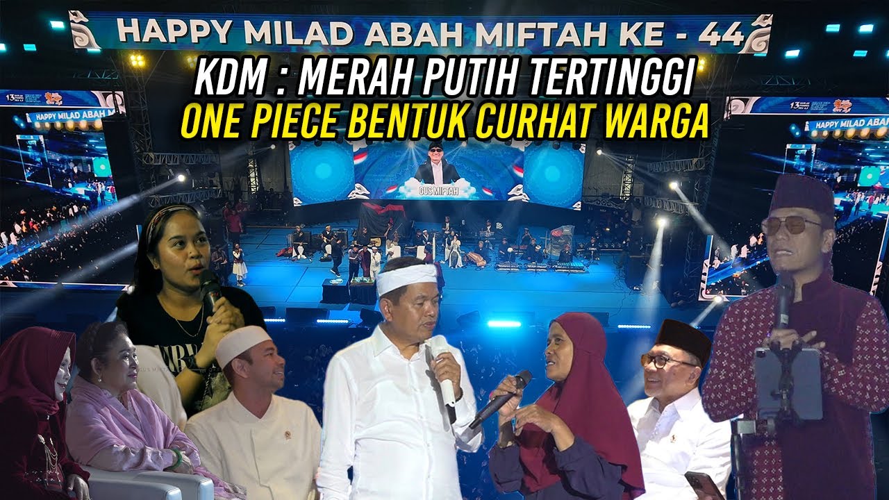 HADIRI UNDANGAN PESANTREN ORA AJI | KDM : MERAH PUTIH TERTINGGI - ONE PIECE BENTUK CURHAT WARGA
