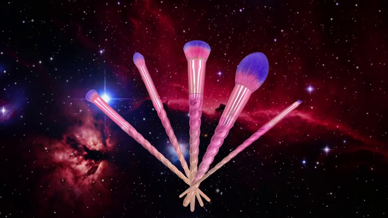 MODA&reg; Mythical Unicorn Makeup Brushes