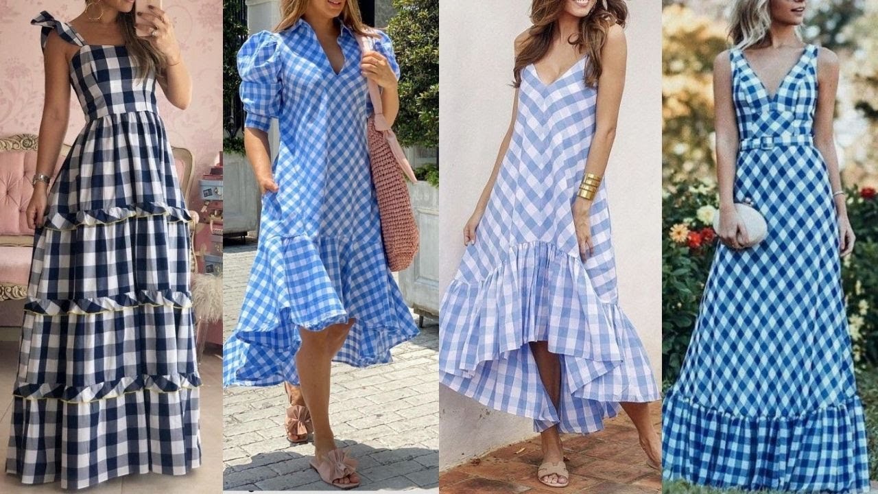 MODA 2022 Y LOOKS CON VESTIDOS EN CUADROS🎉 2022 FASHION AND LOOKS WITH CHECK PRINT DRESSES