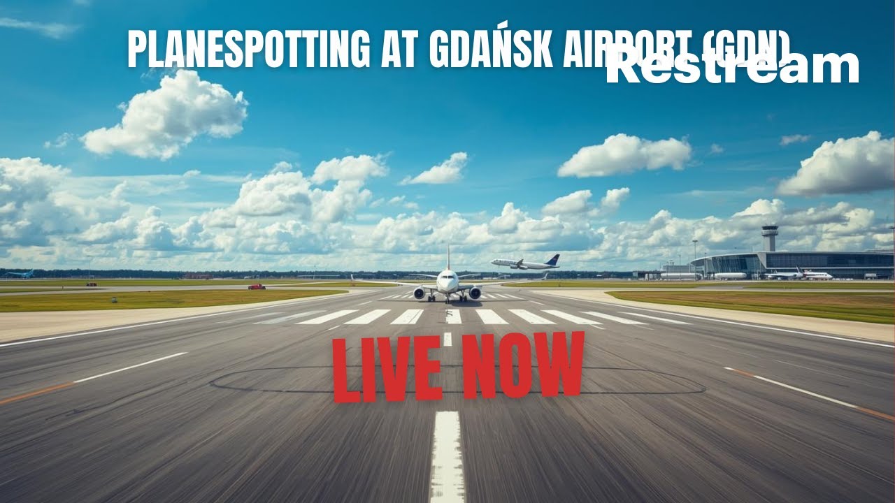 🔴 Live Now | 9 March - Planespotting at Gdańsk Airport (GDN), Real-Time Landings & Takeoffs