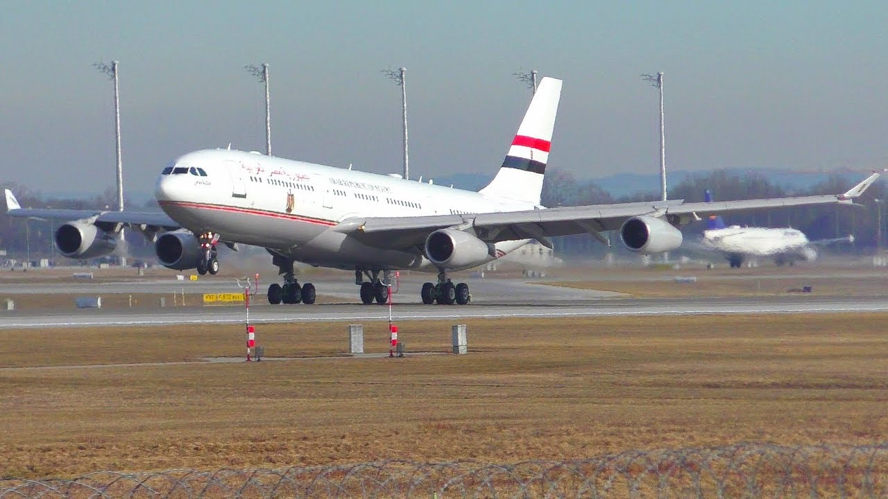 [FullHD] Egypt Government A342 (SU-GGG) Landing+Taxi at Munich Airport!