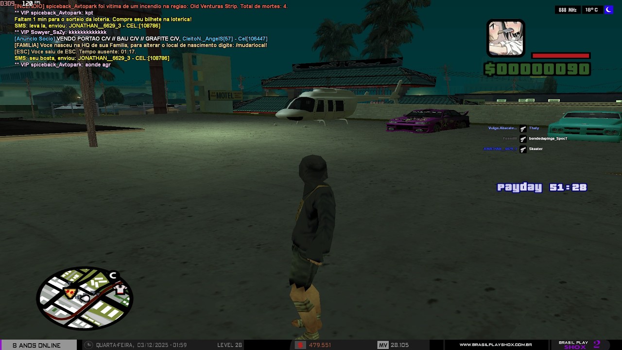 GTA SAMP AO VIVO !!BRASIL PLAY SHOX 2 PC FRACO