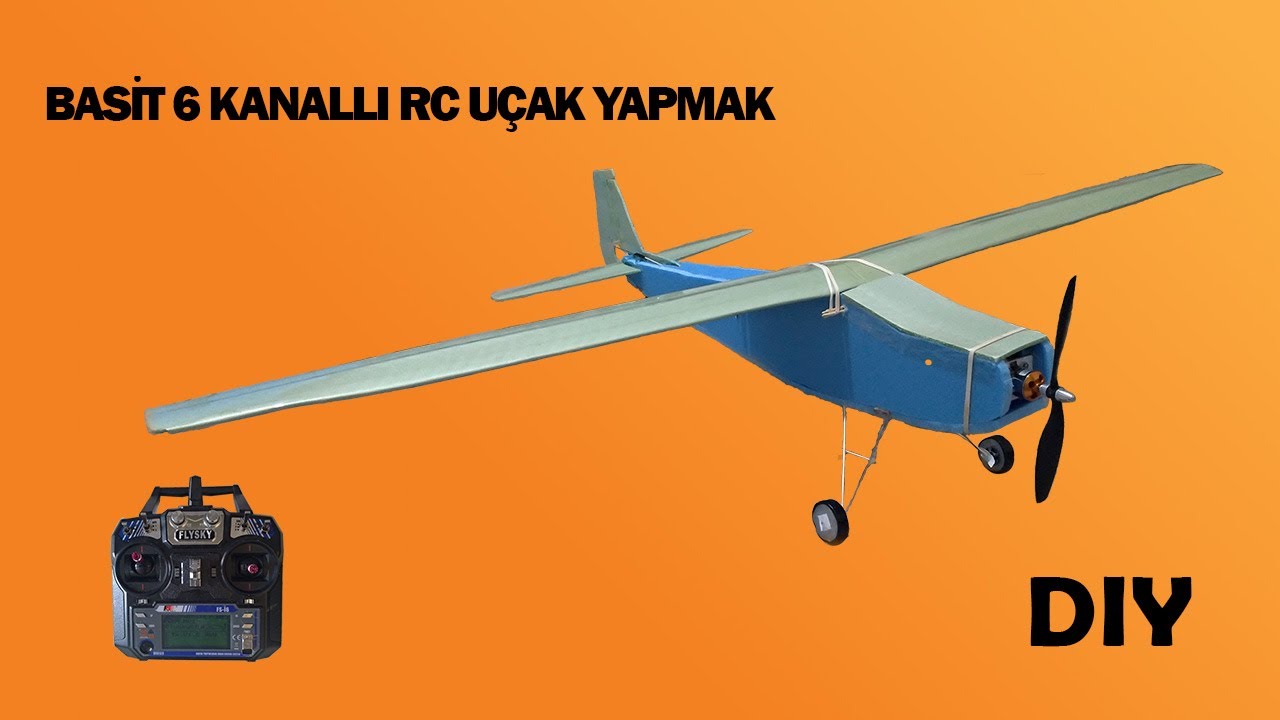 EVDE BASİT RC UÇAK YAPMAK ,DETAYLI GÖSTERİM , D.I.Y.AİRPLANE  BRUSHLESS MOTOR