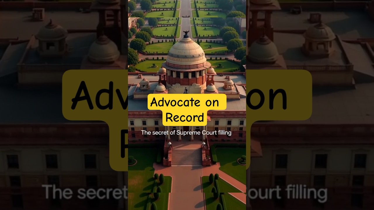 What is AOR? | Advocate on Record Explained 🇮🇳⚖️ 
