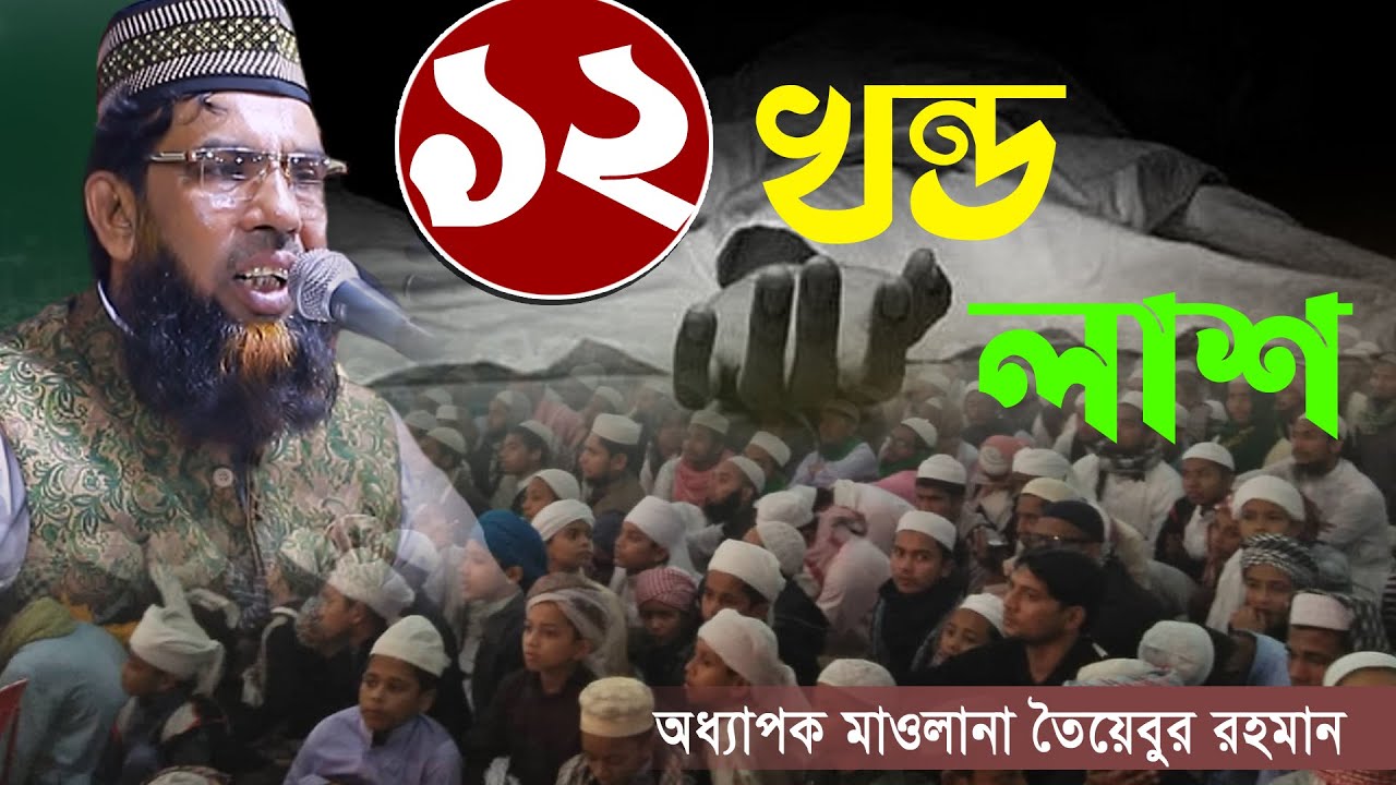 ১২ খন্ড লাশ | অধ্যাপক তৈয়বুর রহমান সাতক্ষীরা | Taibur Rahman New Waz