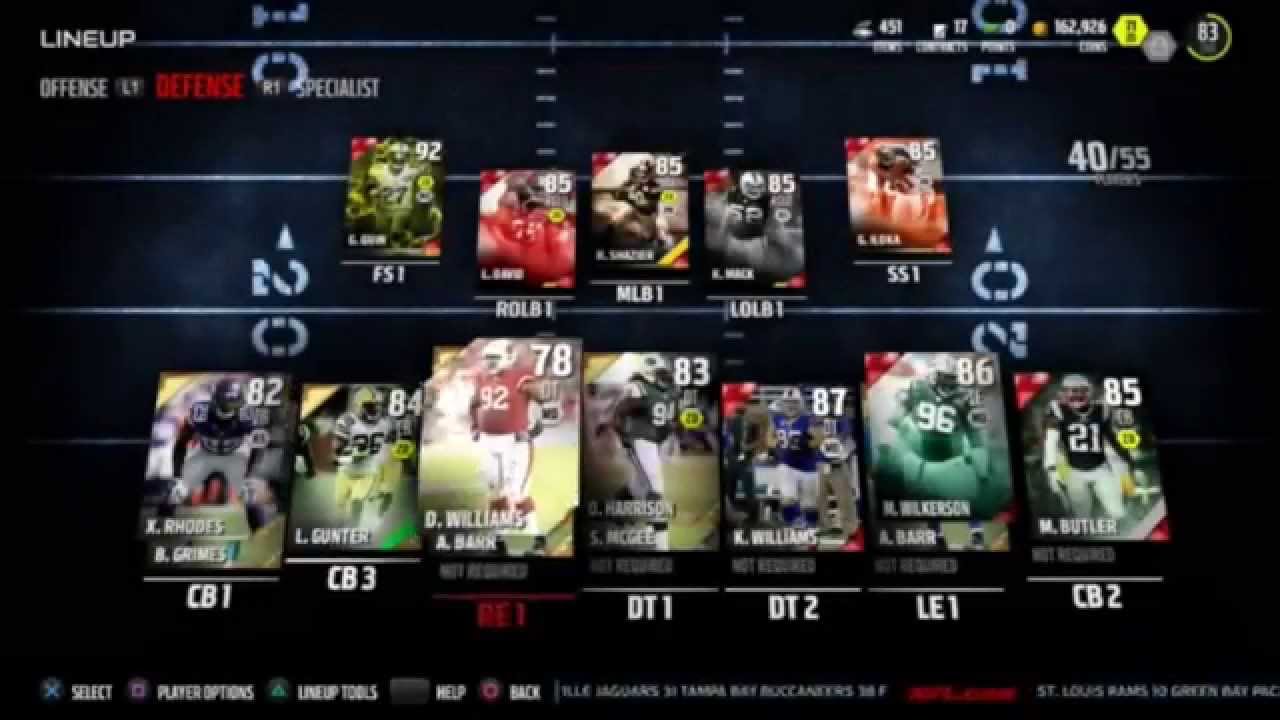 Best Cheap Budget Cards Madden 16 Ultimate Team Elites- Offense Defense! ps4 mut