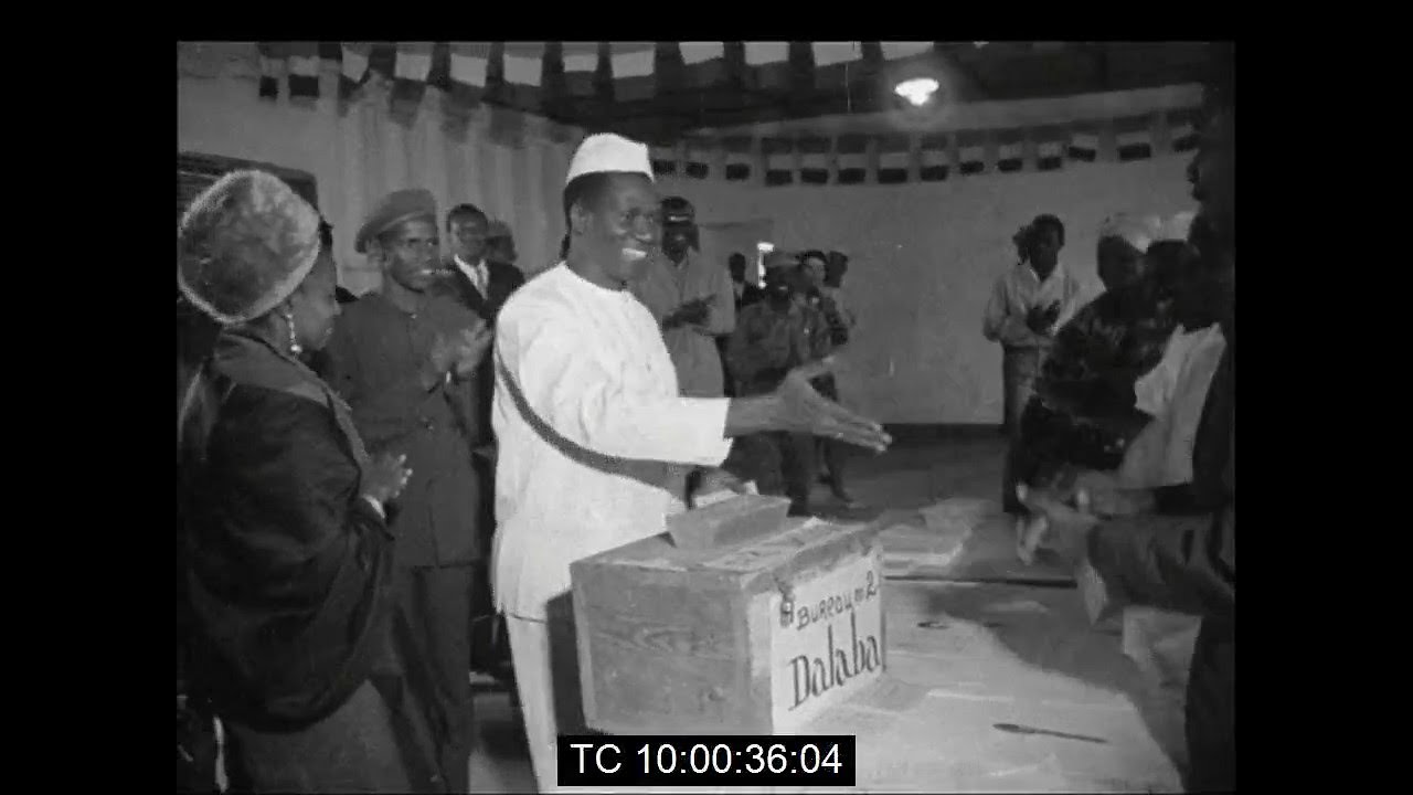 President Sekou Toure of Guinea Voting in Dalaba | Wins 