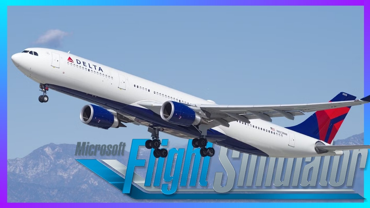 FS2024 | Los Angeles Into Sunset New York | Delta A330