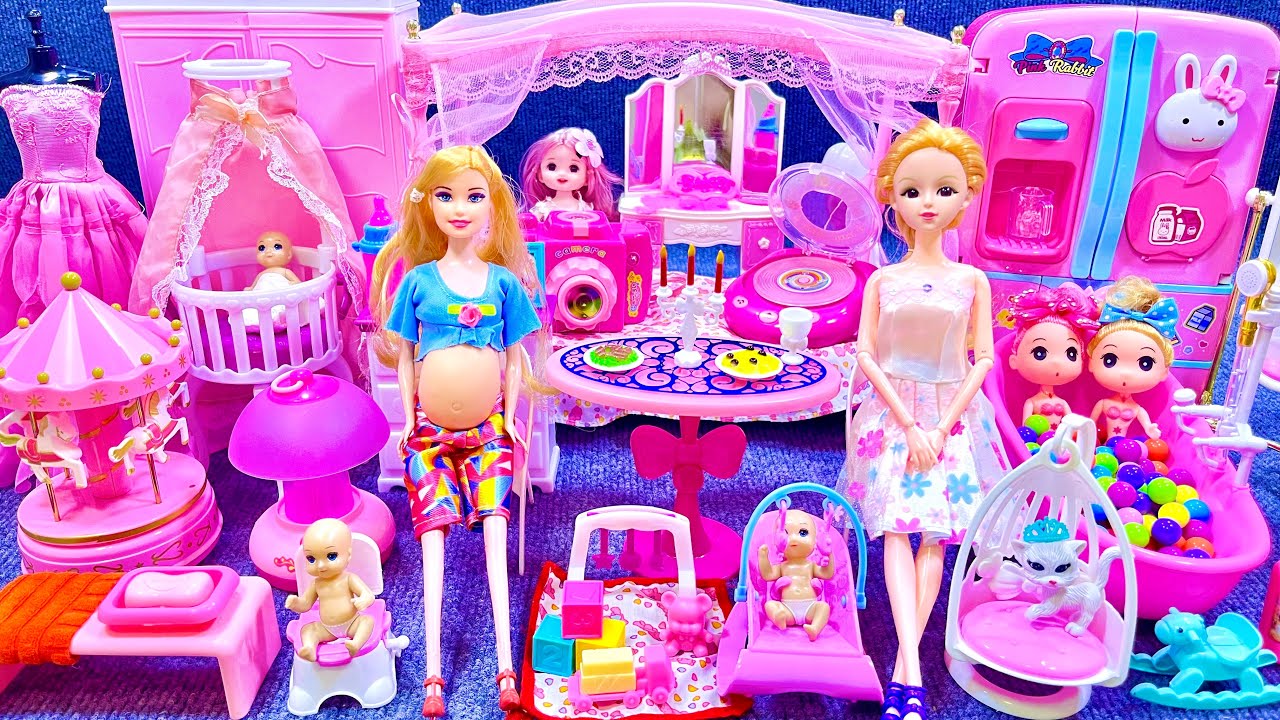 22 Minutes Satisfying with Unboxing Cute Pink Princess House Toys Play Set Review Toys ASMR