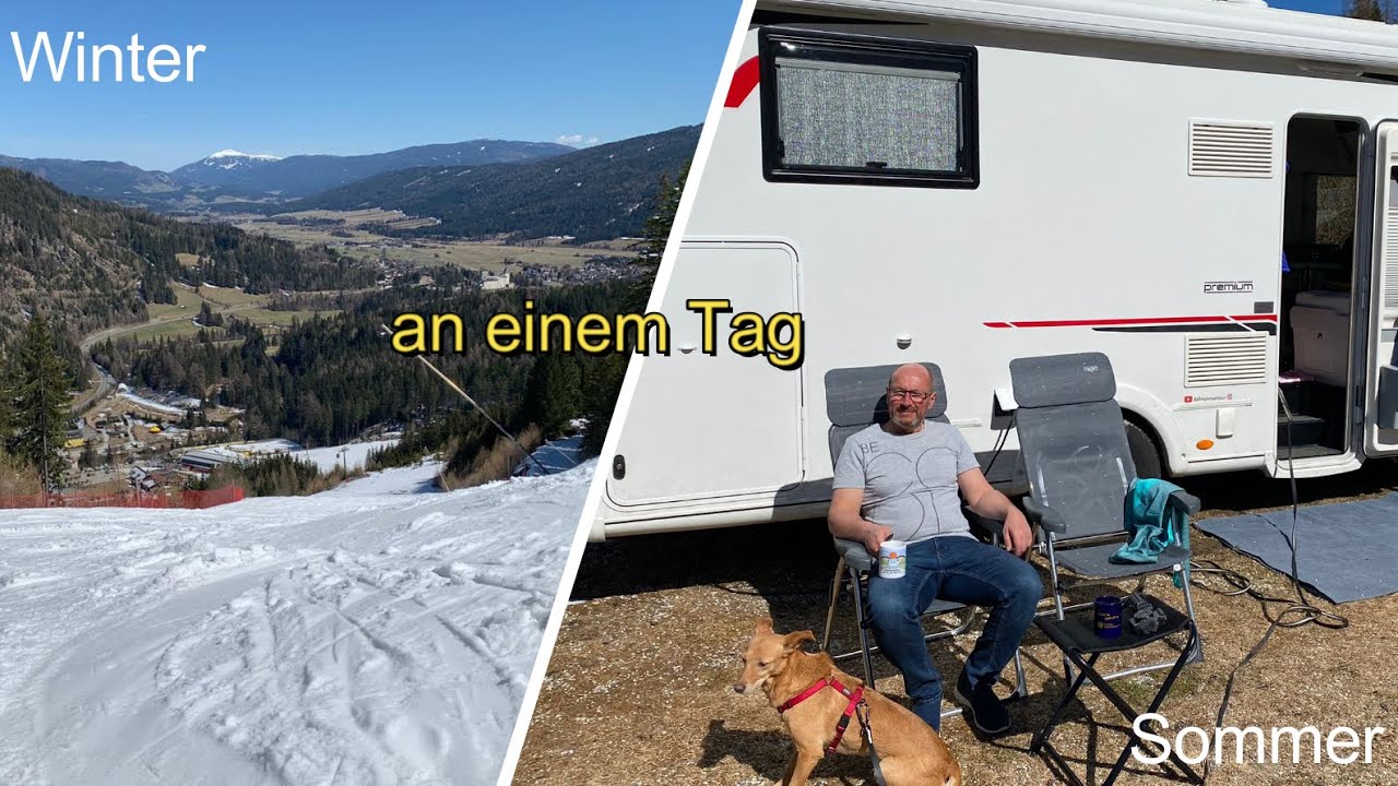 Was für Momente - vormittags Winter - nachmittags Sommer