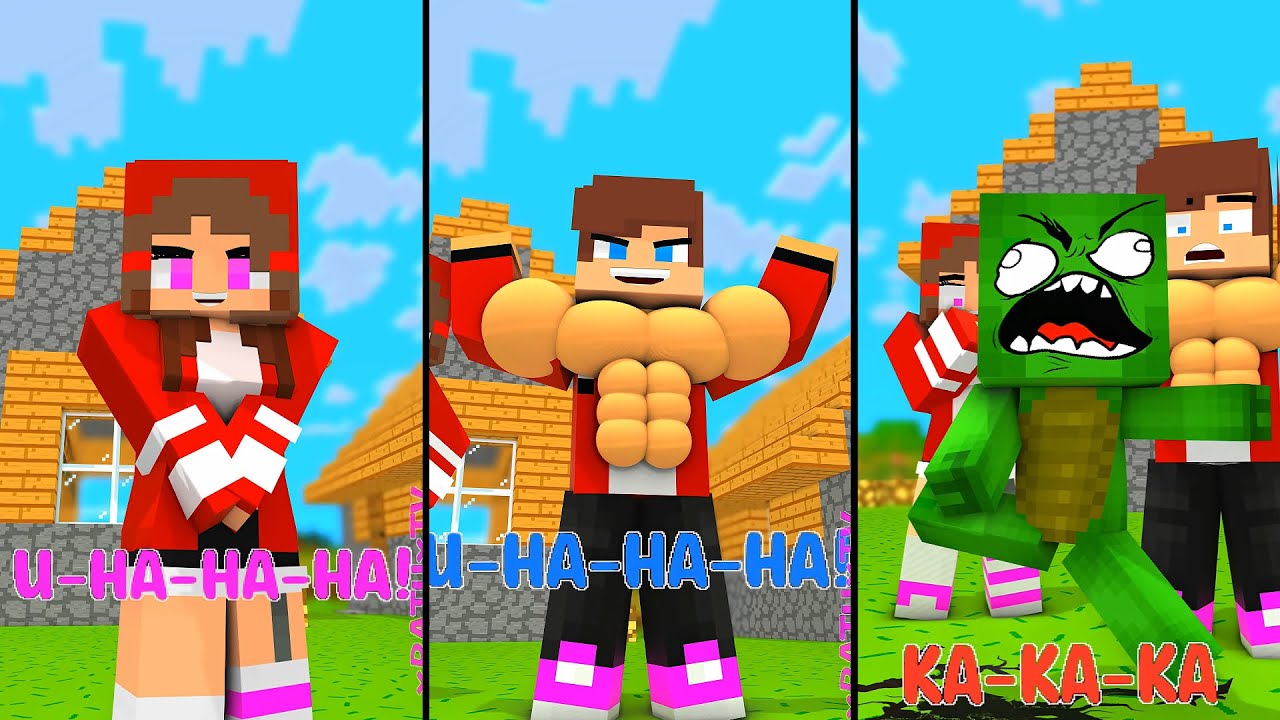Minecraft - When JJ and Mikey Showing Power Of Laugh_KA-KA-KA-KA! | Tiny Craft