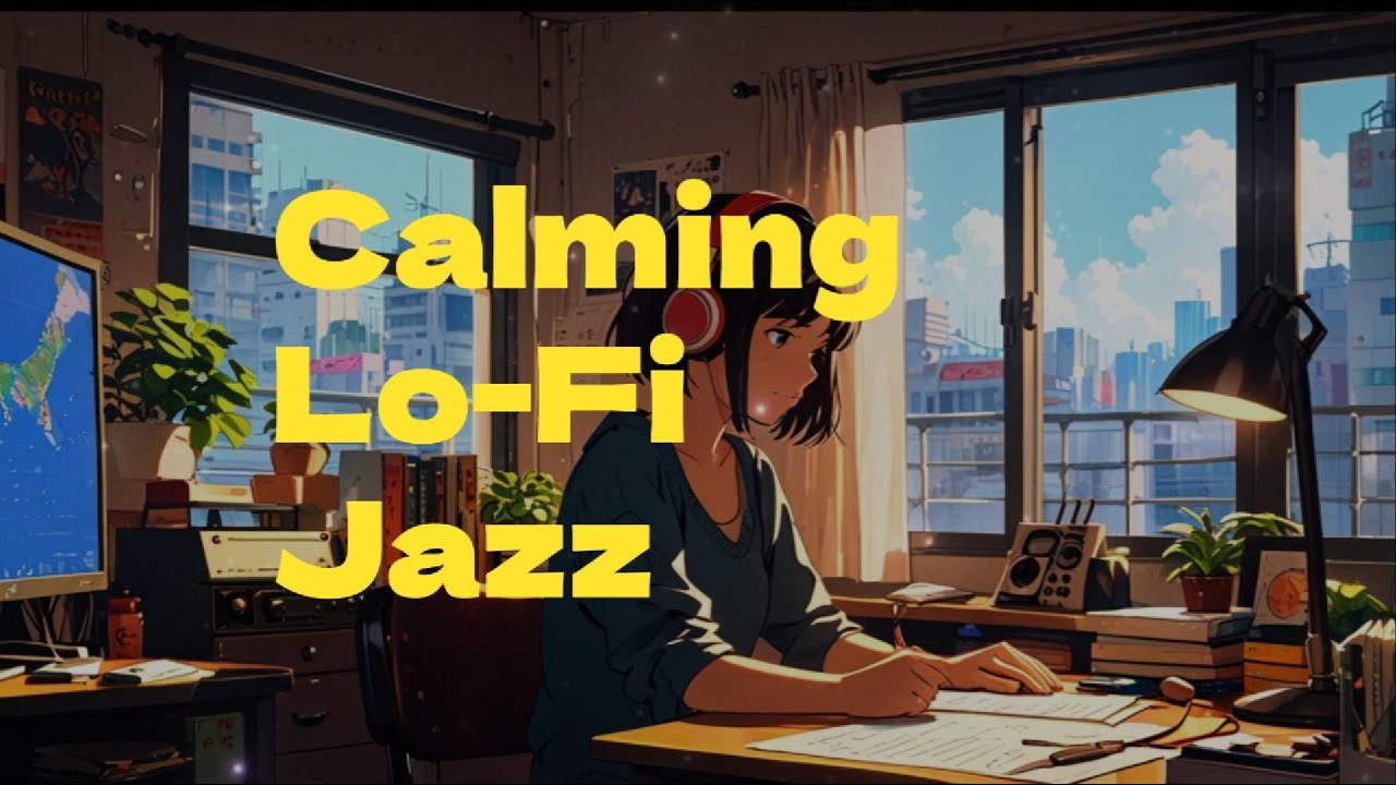 Calming Lo-Fi Jazz | Gentle Bass & Soft Piano for Studying