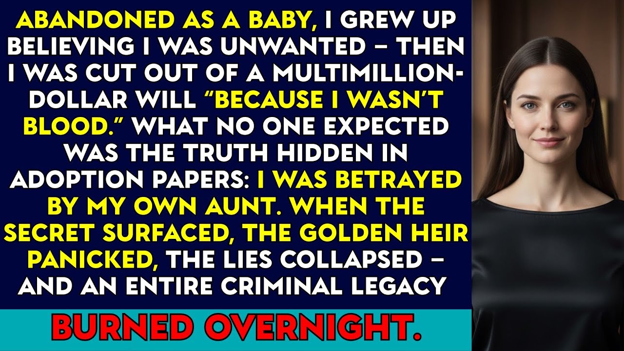 Abandoned as a Baby, I Was Written Out of the Will—Then the Truth Came Out