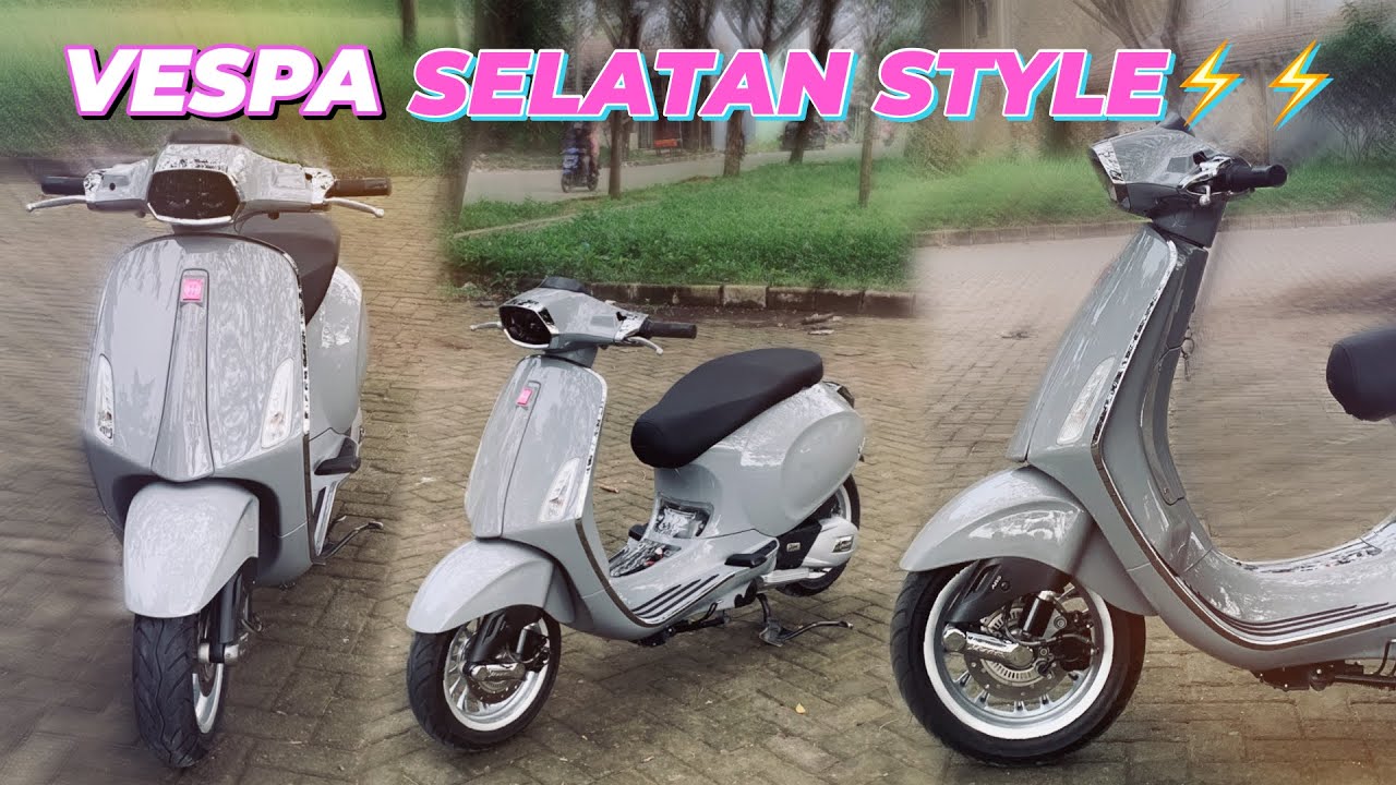 REVIEW DOMINO VESPA MODIF SELATAN STYLE⚡️⚡️
