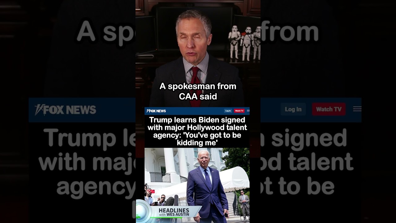 Trump Reacts to Biden Signing with major Hollywood talent agency, CAA 