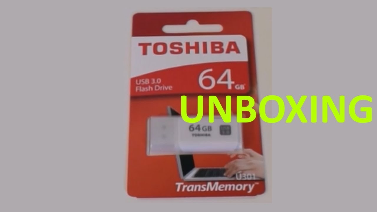 Unboxing Toshiba TransMemory 64gb USB 3.0