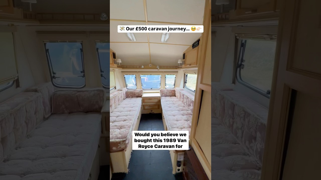 OUR &pound;500 CARAVAN RENOVATION 🥹👉🏻&hellip; #caravan #caravanrenovation #caravanmakeover #caravanreno