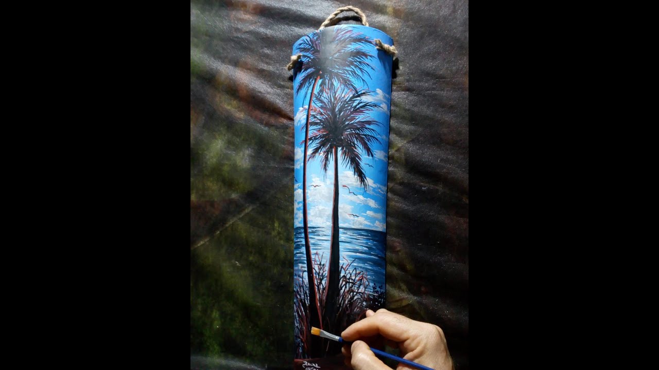 Pintando paisagem em telhas por Aparecido Rocha, episódio de Nº 24
